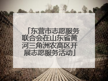 东营市志愿服务联合会在山东省黄河三角洲农高区开展志愿服务活动